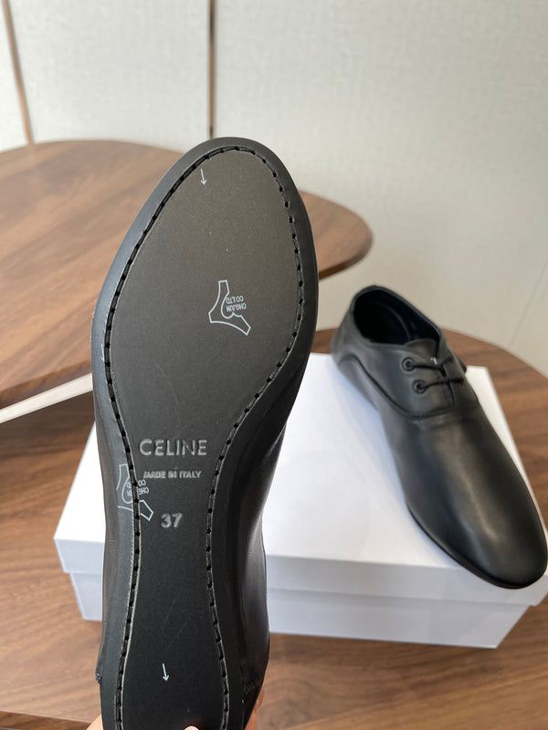 CL Ballet Lace-Up Shoe Black Lambskin 790671