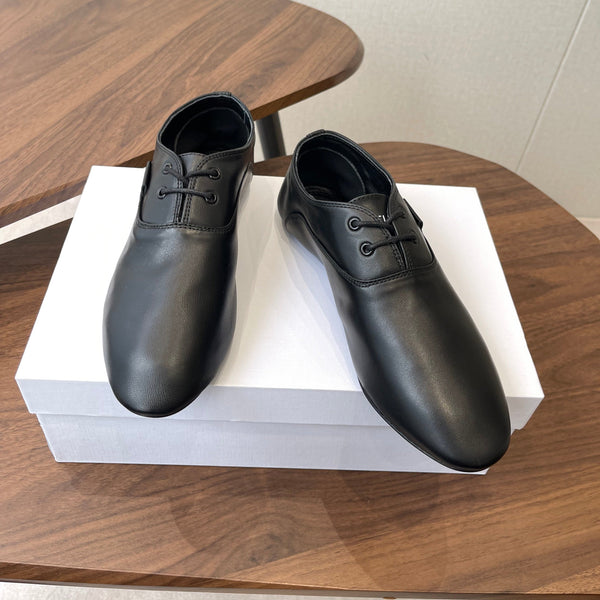 CL Ballet Lace-Up Shoe Black Lambskin 790671