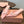 Miu 26s High-Heeled Mules Light Pink Mixed Sheepskin with Lace 790459