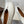 MM Split Toe Flat Heel White Textured Leather 890031
