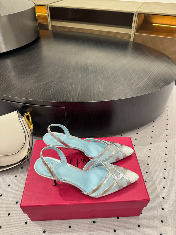 VT 25 Mesh Slingback in pelle di pecora rosa 327590
