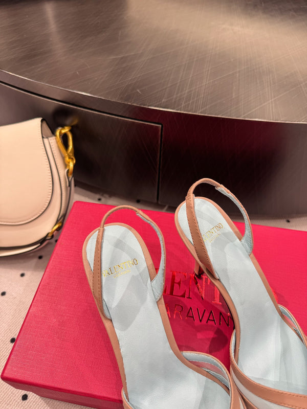 VT 25 Mesh Slingback in pelle di pecora rosa 327590