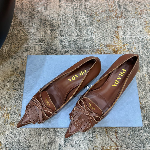 Pra 26s Pump 6cm Brown Cowhide 804088
