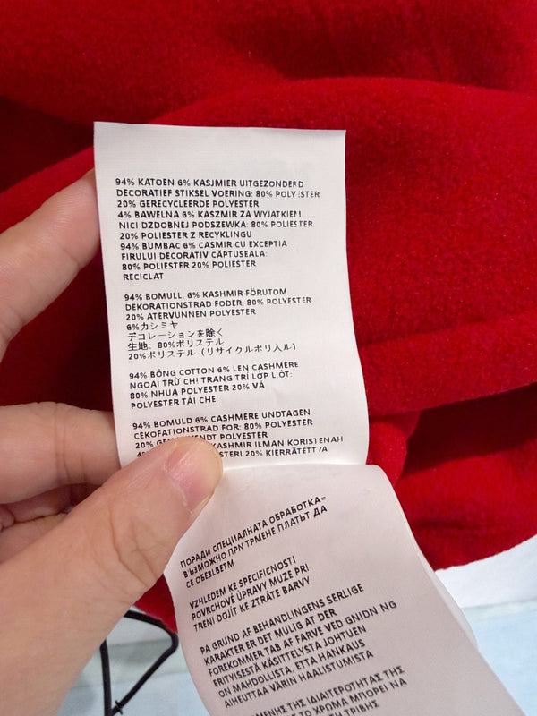 Miu 26s Stand-Collar Coat Red Polyester 418749