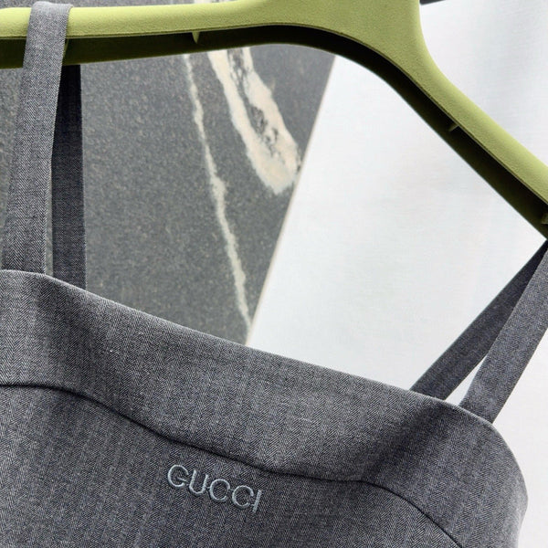 Gucci 25 Jumpsuit Gray Polyester Fiber