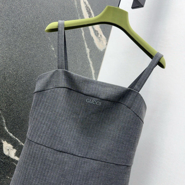 Gucci 25 Jumpsuit Gray Polyester Fiber
