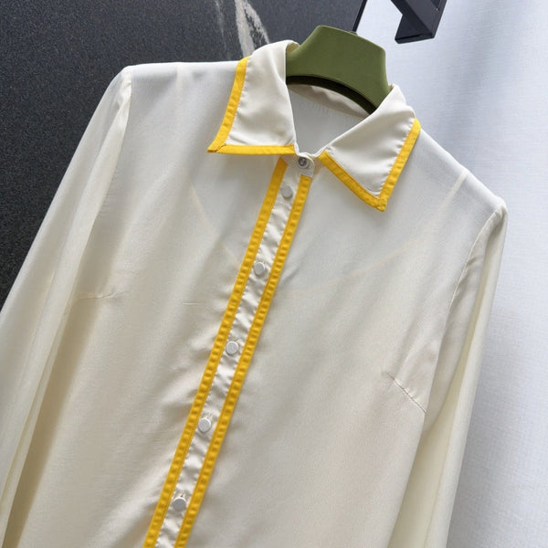 Gucci 25 Shirt Ivory Viscose