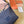 BORSA A TRACOLLA CON CATENA 19 IN TESSUTO BLU NAVY CON FERRAMENTA ORO