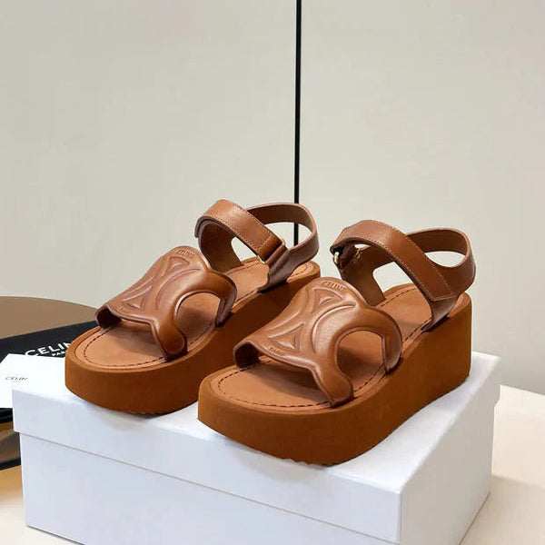 CL 26 Triomphe Platform Sandals Sheepskin 771077