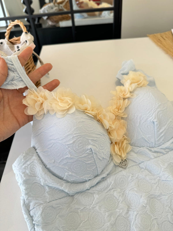 Chanel Ruffles And Floral One- Swimsuit 185848