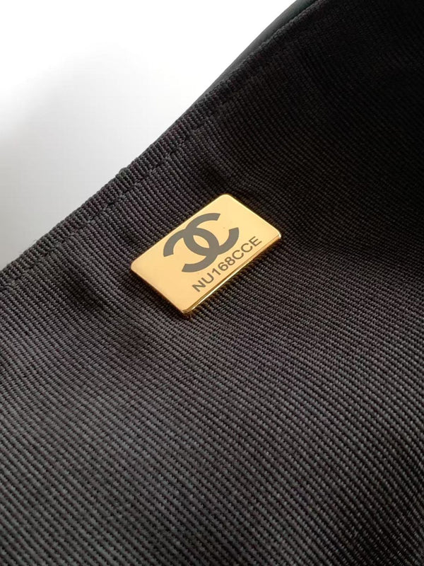 CC 2025 Bag 47cm Black Gold Calfskin 300853