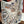 HM 25s Radiant Scarf 200cm White Blue Cashmere Silk 962391