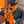 HM 25s Radiant Scarf 200cm Orange Cashmere Silk 962393