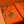 HM 25s Radiant Scarf 200cm Orange Cashmere Silk 962393