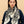 CC 25 Scarf 135cm White Black Cashmere Mulberry Silk 965404