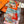 HM 25s Le Carré du Roi 140cm Orange Multicolore Cachemire 973041