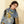HM 25s The King Scarf 140cm Black Blue Cashmere 973053