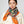 HM 25s Reversible Scarf 140cm Orange Blue Cashmere 976227