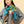 HM 26s Double-sided Scarf 140cm Blue Yellow Silk Cashmere 153140