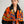 HM 26s Double-sided Scarf 140cm Orange Silk Cashmere 153157