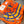 HM 26s Double-sided Scarf 140cm Orange Silk Cashmere 153157