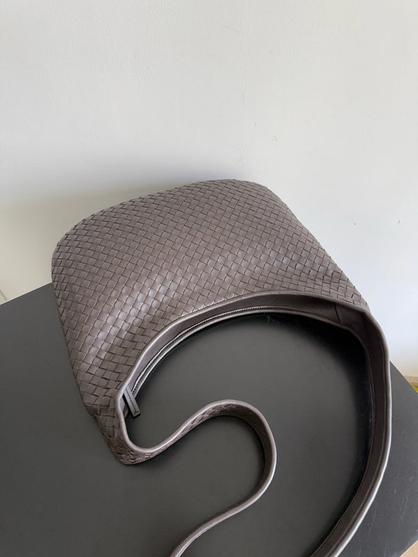 BV 25s Veneto Bag 38cm Deep Brown Calfskin Hardware