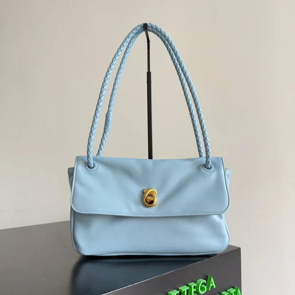 Bottega Veneta 2026 Madison Bag Blue Lambskin 129928