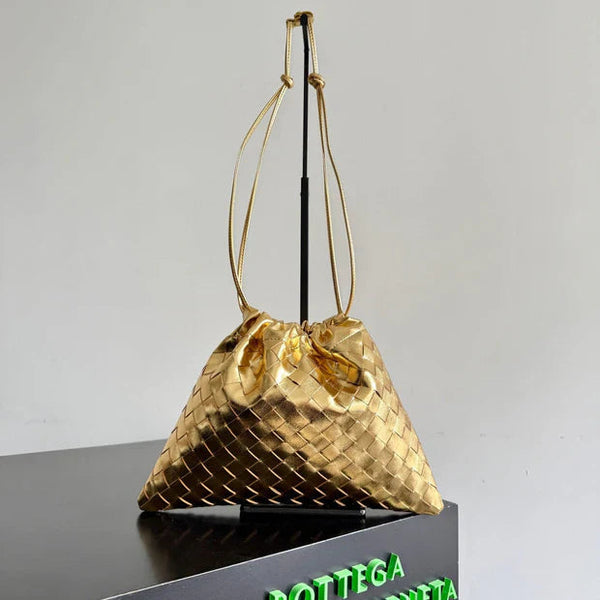 Bottega Veneta 2026 Sac à Poussière Cuir Laminé Doré