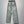CD Jeans brodé trèfle à quatre feuilles Coton délavé bleu 350918