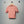 Haut en maille Miu SS26, col, dentelle, perles, logo, corail clair, coton, soie 350904