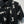 CC SS26 Haut en maille jacquard floral Laine noire 350907