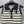 CC 26s Striped Polo Collar Vest Cream Black Knit 395914
