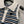CC 26s Striped Polo Collar Vest White Black Knit 395915