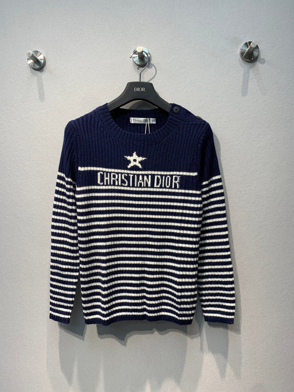 CD 26s Lucky Star Striped Knit Sweater Wool 413833