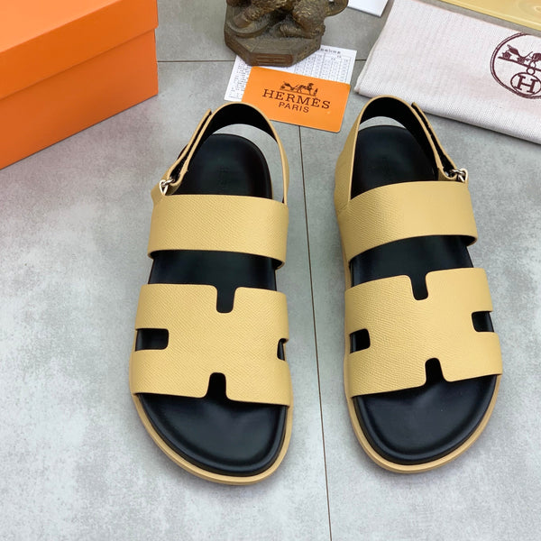 HM Men's Chypre Sandals Yellow Jasmine Calfskin 645503
