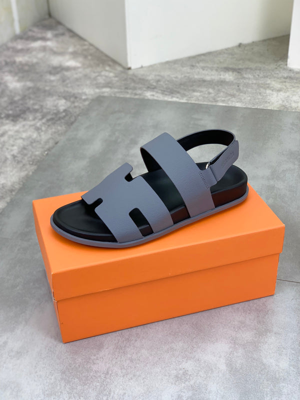 HM Men's Chypre Sandals Grey Calfskin 645504