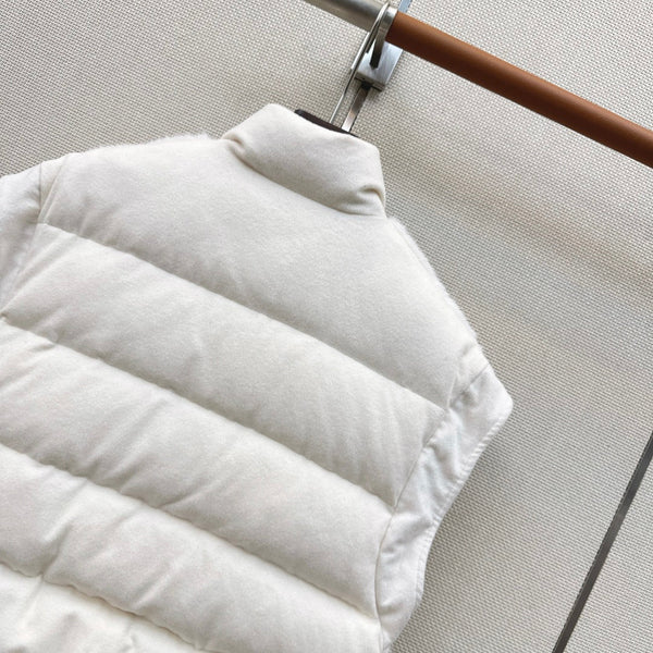 BC 26s Down Vest White Goose Down Filling Plush Fabric 419304