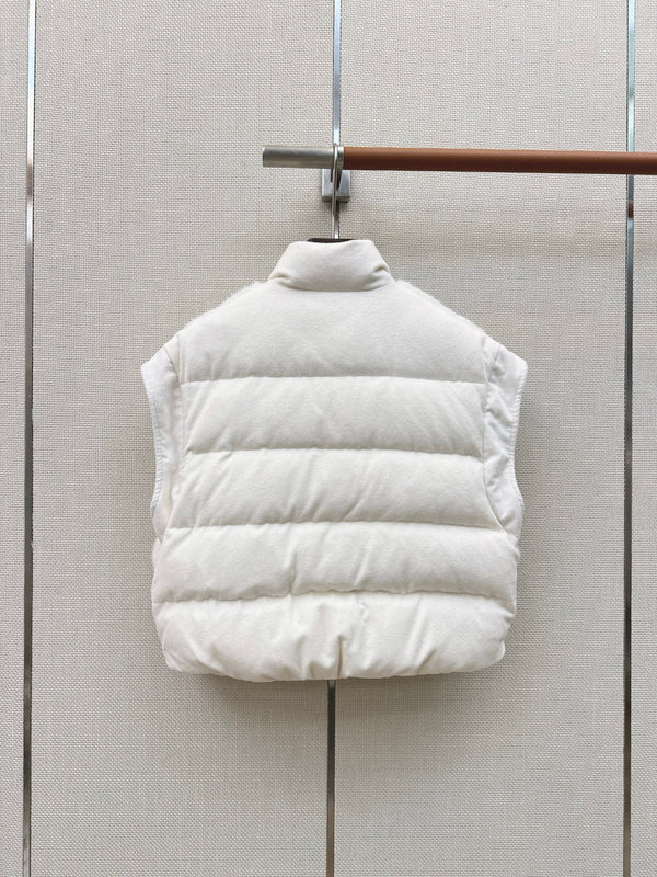 BC 26s Down Vest White Goose Down Filling Plush Fabric 419304