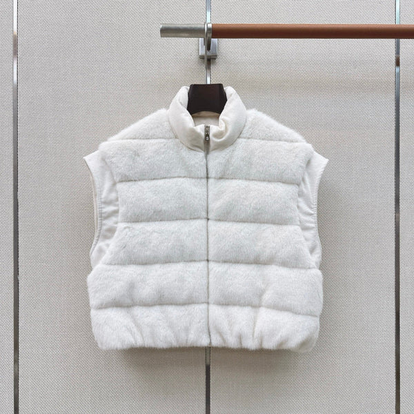 BC 26s Down Vest White Goose Down Filling Plush Fabric 419304