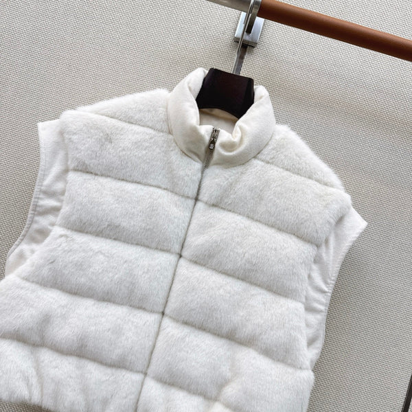 BC 26s Down Vest White Goose Down Filling Plush Fabric 419304