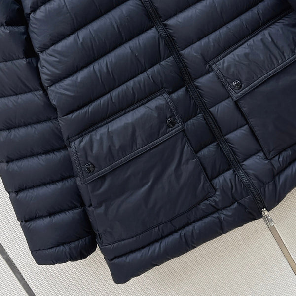 Moncler 26s Jasmin Short Down Jacket Dark Blue 419282