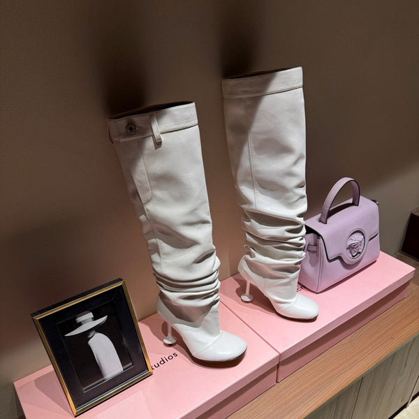 Loewe Toy Over Boots White Leather 524993