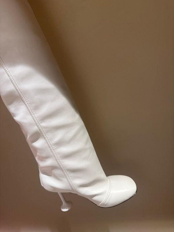 Loewe Toy Over Boots White Leather 524993