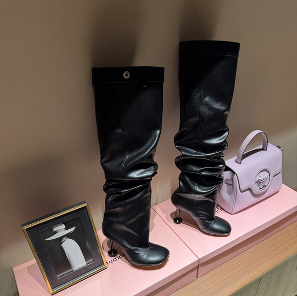 Loewe Toy Over Boots Black Leather 524994