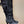 YSL 2025 Round-toe Straight-leg Martin Boot Black Suede 574007