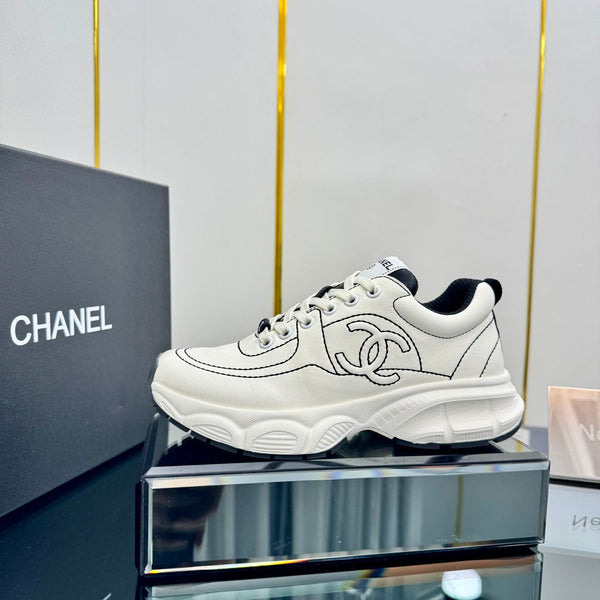 CC Sneaker White with Logo Cowhide 238621