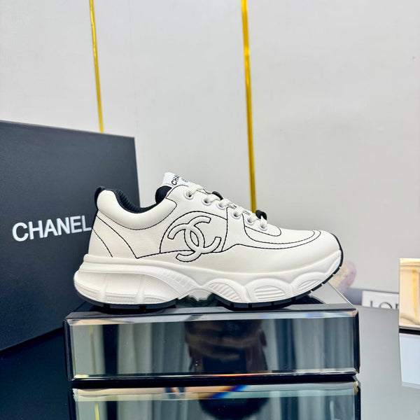 CC Sneaker White with Logo Cowhide 238621