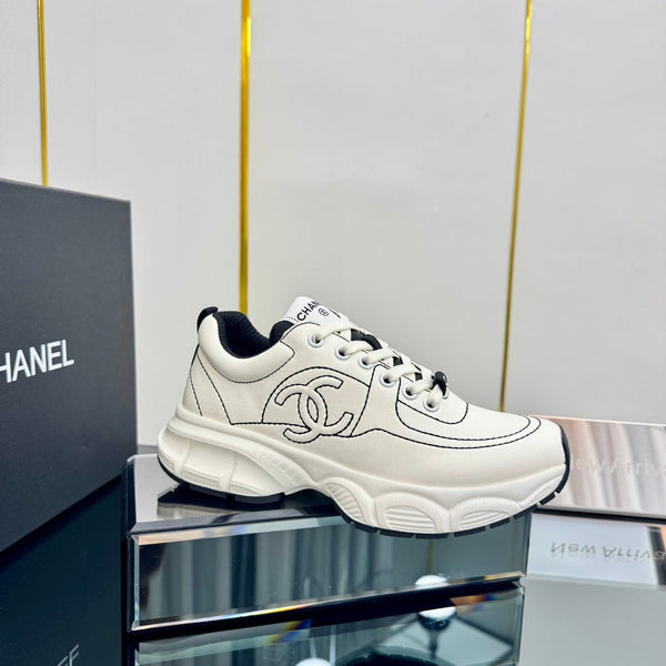 CC Sneaker White with Logo Cowhide 238621