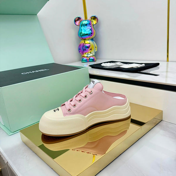 CC 25 Mules Sneaker Pink Calfskin 331189