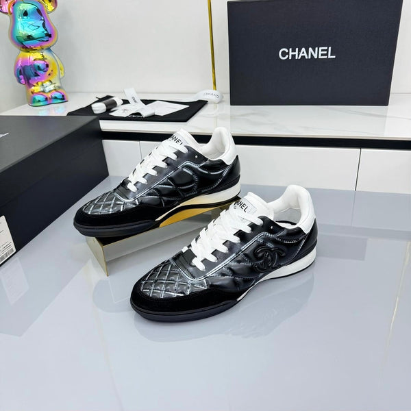 CC 25 Trainers White & Black Cowhide 413829